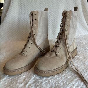 Sam Edelman Lydell combat boots tan size 8